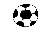 足球的简笔画图片 足球的简单画法