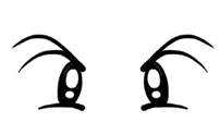 眼睛的简笔画 卡通眼睛的画法
