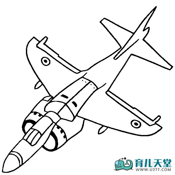 中国航天飞机简笔画,战斗机简笔画大全 "海鹞"战斗机简笔画