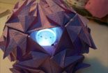 如何折纸花，创意立体花球折纸图解，自创可发光花球