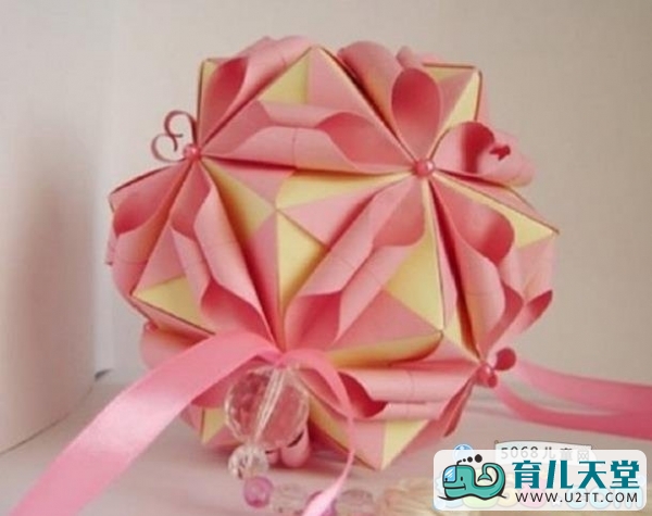 折纸花的折法做法,花球怎么折,手工折纸花球的